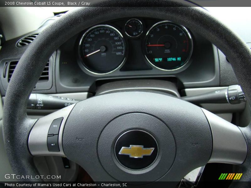 Black / Gray 2008 Chevrolet Cobalt LS Coupe