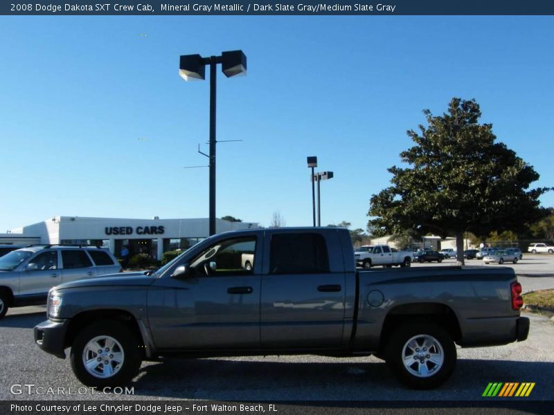 Mineral Gray Metallic / Dark Slate Gray/Medium Slate Gray 2008 Dodge Dakota SXT Crew Cab