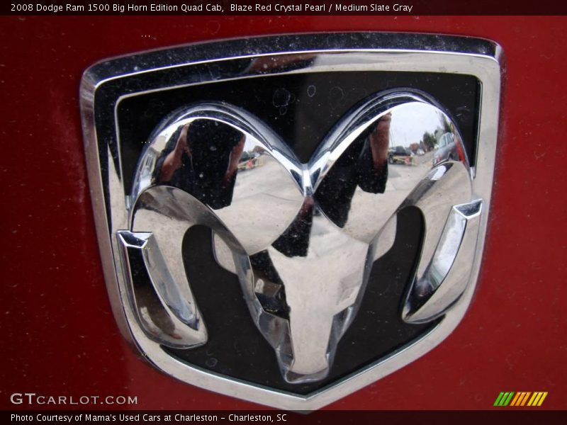 Blaze Red Crystal Pearl / Medium Slate Gray 2008 Dodge Ram 1500 Big Horn Edition Quad Cab