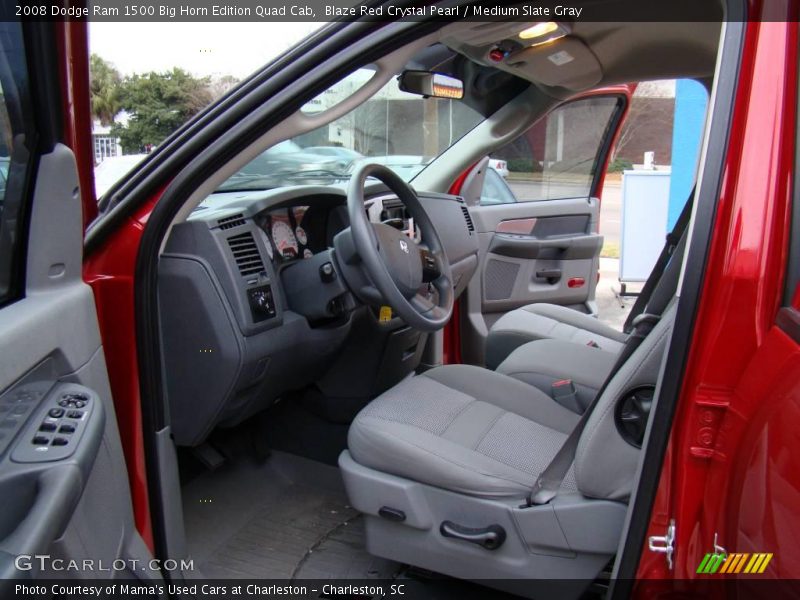 Blaze Red Crystal Pearl / Medium Slate Gray 2008 Dodge Ram 1500 Big Horn Edition Quad Cab