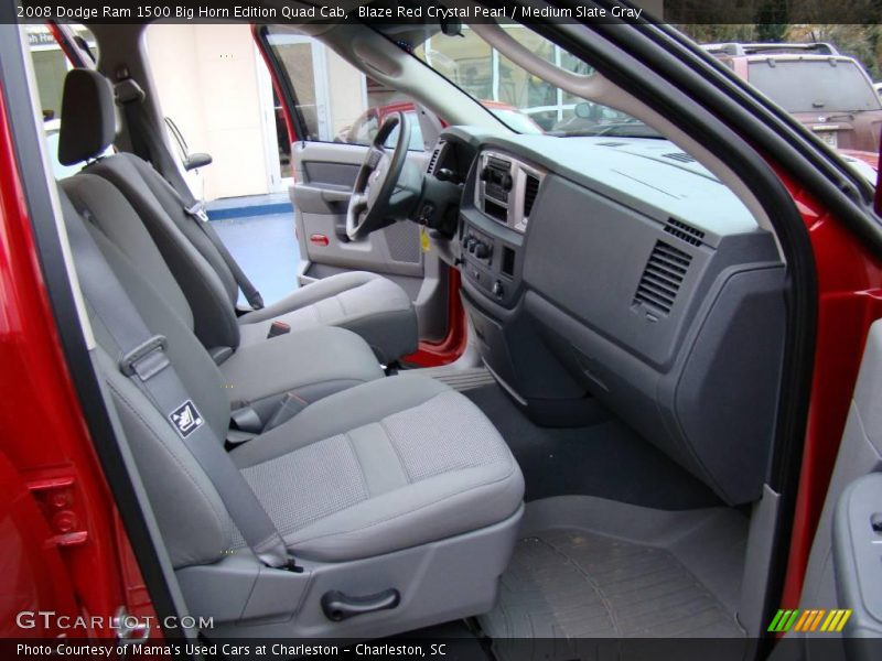 Blaze Red Crystal Pearl / Medium Slate Gray 2008 Dodge Ram 1500 Big Horn Edition Quad Cab