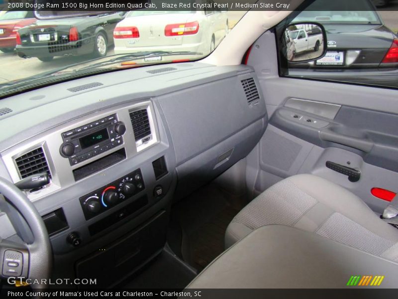 Blaze Red Crystal Pearl / Medium Slate Gray 2008 Dodge Ram 1500 Big Horn Edition Quad Cab
