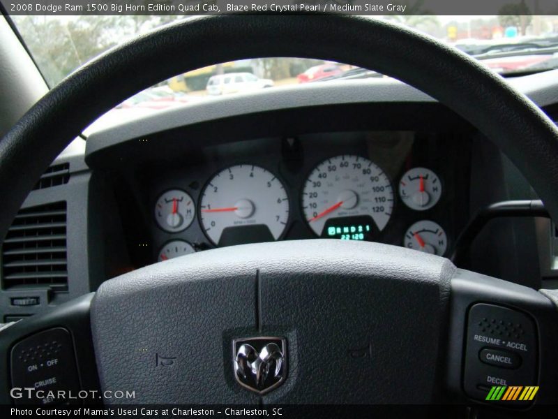 Blaze Red Crystal Pearl / Medium Slate Gray 2008 Dodge Ram 1500 Big Horn Edition Quad Cab