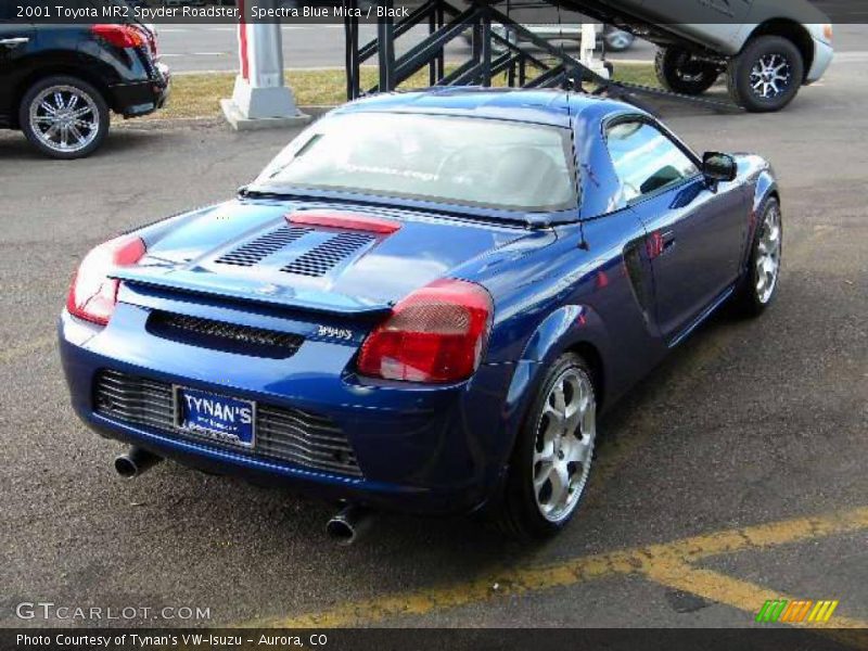 Spectra Blue Mica / Black 2001 Toyota MR2 Spyder Roadster