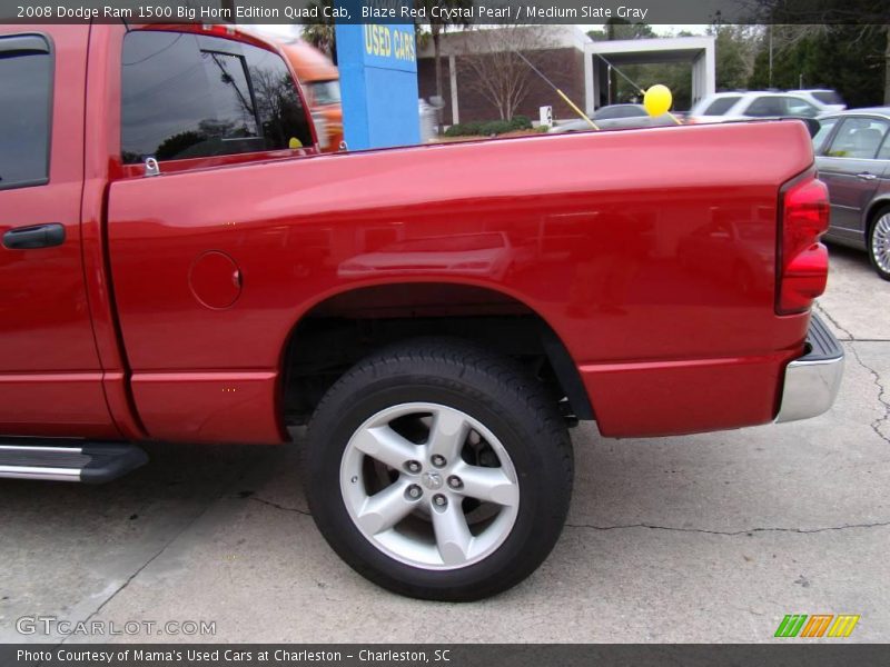 Blaze Red Crystal Pearl / Medium Slate Gray 2008 Dodge Ram 1500 Big Horn Edition Quad Cab