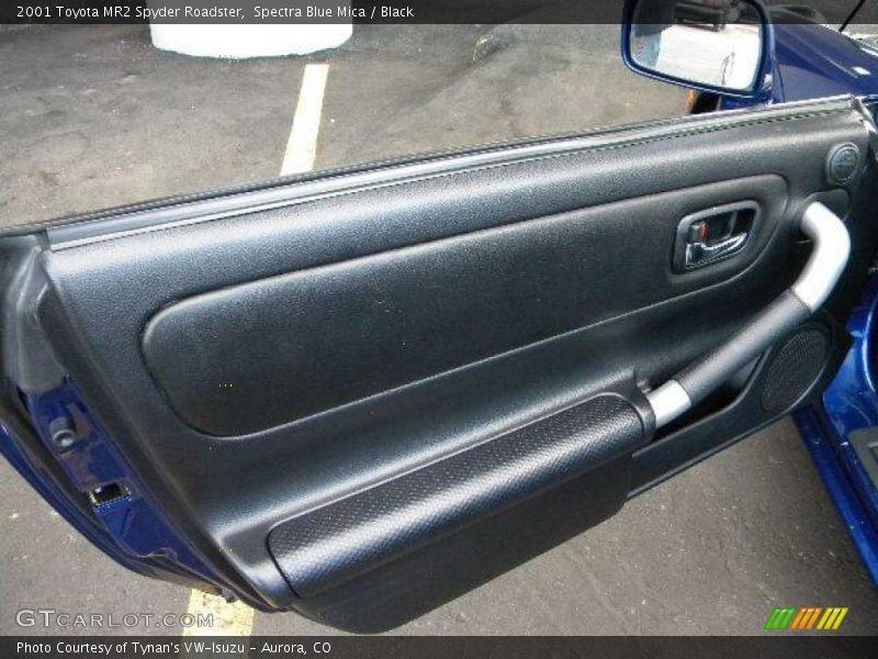 Spectra Blue Mica / Black 2001 Toyota MR2 Spyder Roadster