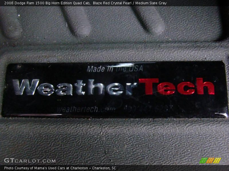 Blaze Red Crystal Pearl / Medium Slate Gray 2008 Dodge Ram 1500 Big Horn Edition Quad Cab