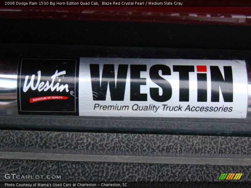Blaze Red Crystal Pearl / Medium Slate Gray 2008 Dodge Ram 1500 Big Horn Edition Quad Cab