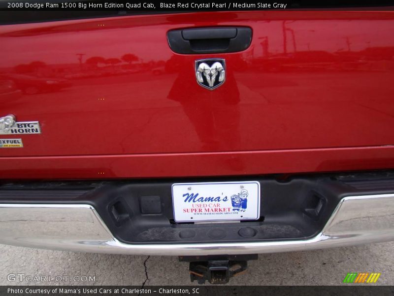 Blaze Red Crystal Pearl / Medium Slate Gray 2008 Dodge Ram 1500 Big Horn Edition Quad Cab