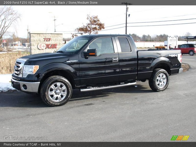 Black / Stone/Medium Stone 2009 Ford F150 XLT SuperCab 4x4