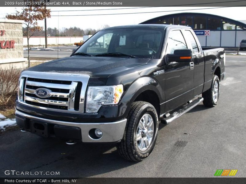 Black / Stone/Medium Stone 2009 Ford F150 XLT SuperCab 4x4