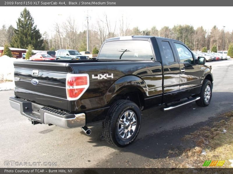 Black / Stone/Medium Stone 2009 Ford F150 XLT SuperCab 4x4