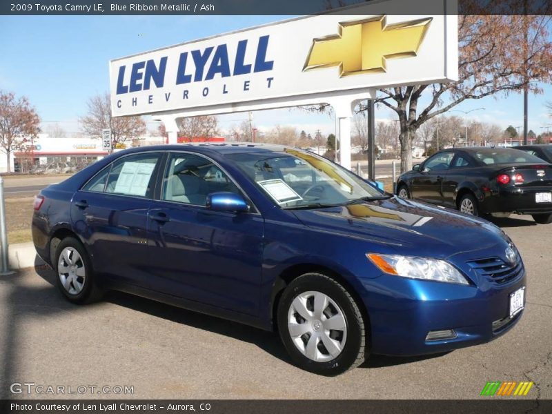 Blue Ribbon Metallic / Ash 2009 Toyota Camry LE