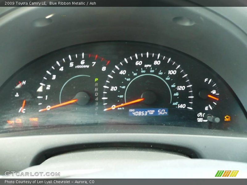 Blue Ribbon Metallic / Ash 2009 Toyota Camry LE