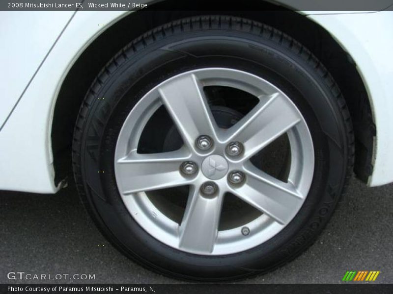 Wicked White / Beige 2008 Mitsubishi Lancer ES