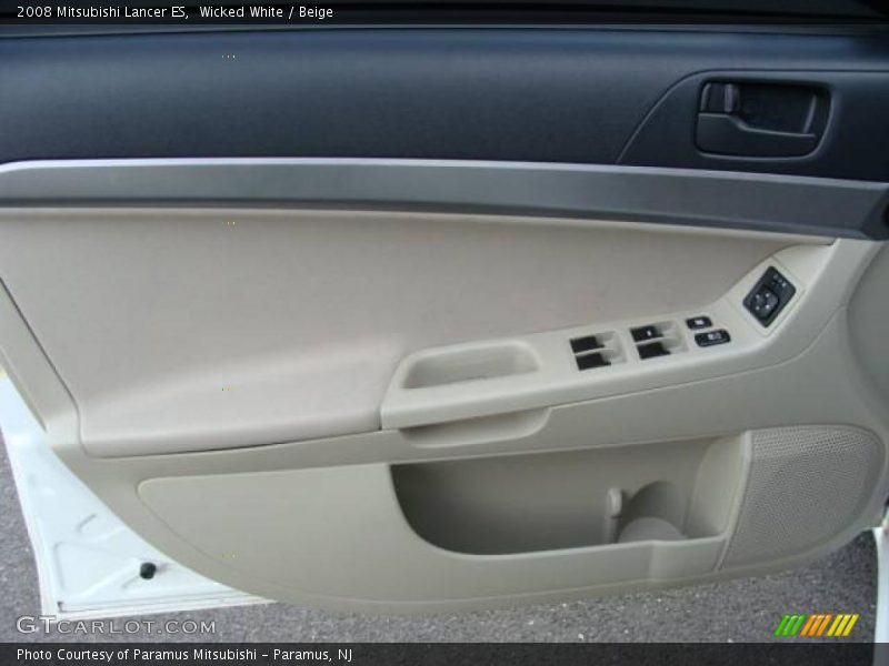 Wicked White / Beige 2008 Mitsubishi Lancer ES