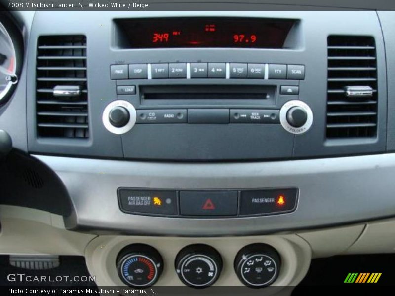 Wicked White / Beige 2008 Mitsubishi Lancer ES