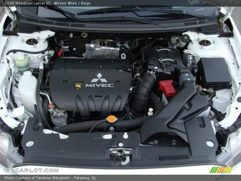 Wicked White / Beige 2008 Mitsubishi Lancer ES