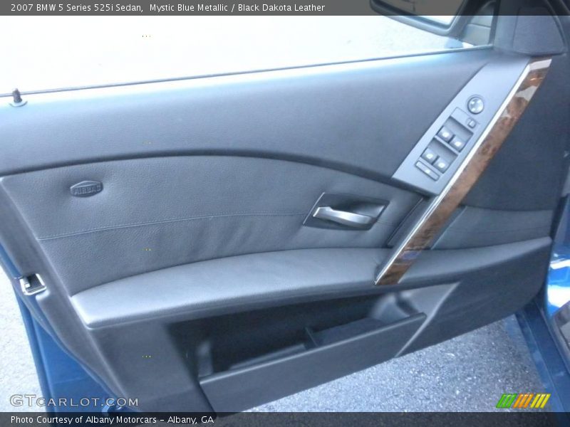 Mystic Blue Metallic / Black Dakota Leather 2007 BMW 5 Series 525i Sedan