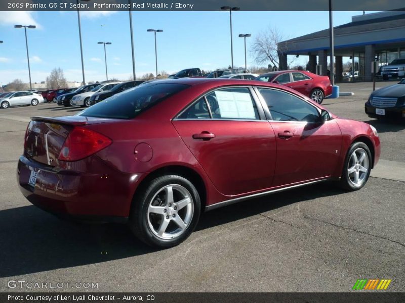 Performance Red Metallic / Ebony 2009 Pontiac G6 GT Sedan