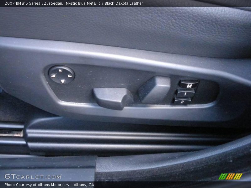 Mystic Blue Metallic / Black Dakota Leather 2007 BMW 5 Series 525i Sedan