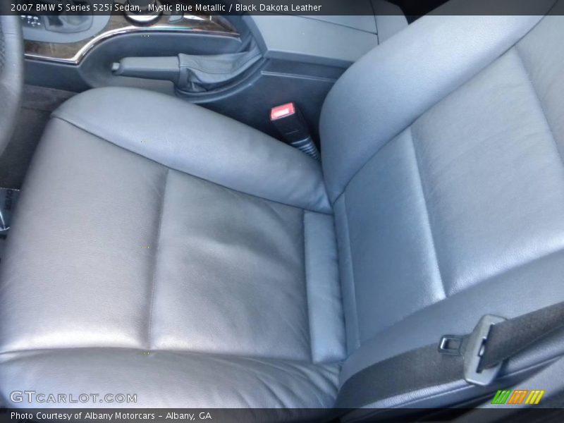 Mystic Blue Metallic / Black Dakota Leather 2007 BMW 5 Series 525i Sedan