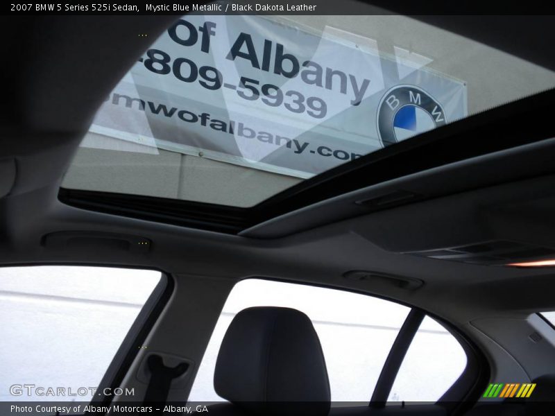 Mystic Blue Metallic / Black Dakota Leather 2007 BMW 5 Series 525i Sedan