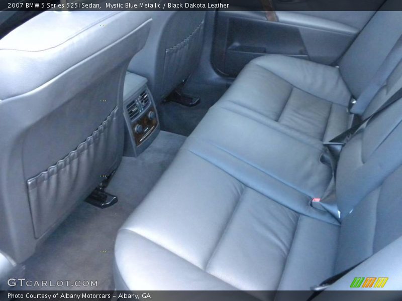 Mystic Blue Metallic / Black Dakota Leather 2007 BMW 5 Series 525i Sedan