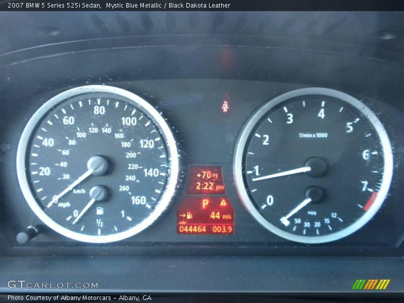 Mystic Blue Metallic / Black Dakota Leather 2007 BMW 5 Series 525i Sedan