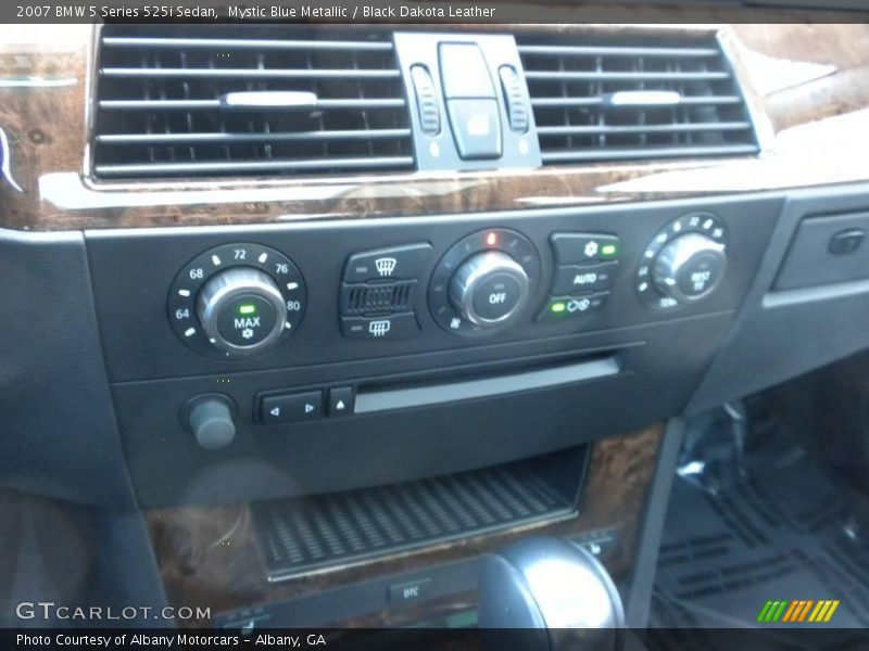 Mystic Blue Metallic / Black Dakota Leather 2007 BMW 5 Series 525i Sedan