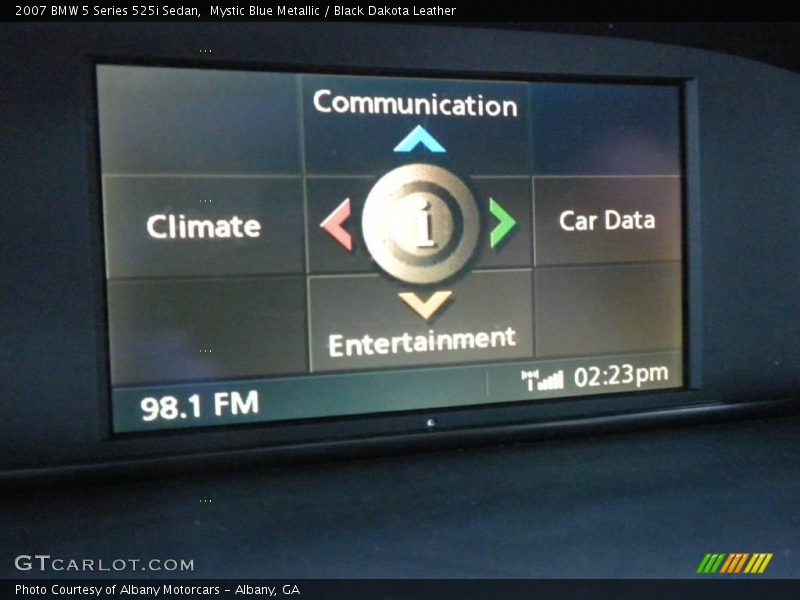 Mystic Blue Metallic / Black Dakota Leather 2007 BMW 5 Series 525i Sedan