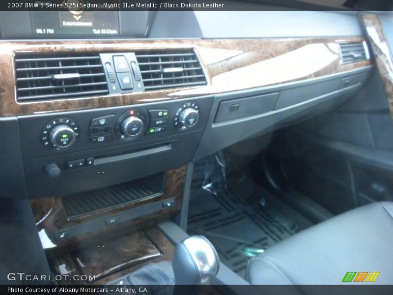 Mystic Blue Metallic / Black Dakota Leather 2007 BMW 5 Series 525i Sedan