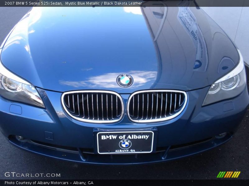 Mystic Blue Metallic / Black Dakota Leather 2007 BMW 5 Series 525i Sedan