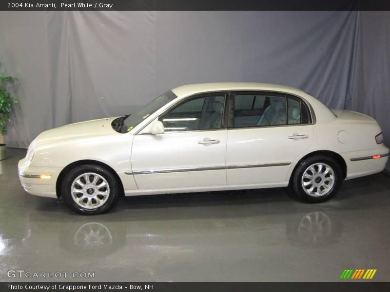 Pearl White / Gray 2004 Kia Amanti