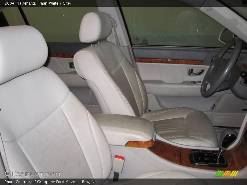 Pearl White / Gray 2004 Kia Amanti