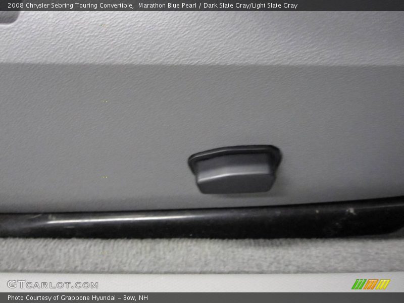 Marathon Blue Pearl / Dark Slate Gray/Light Slate Gray 2008 Chrysler Sebring Touring Convertible