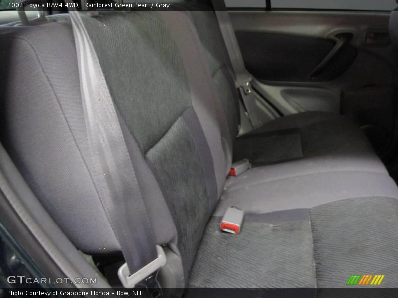 Rainforest Green Pearl / Gray 2002 Toyota RAV4 4WD