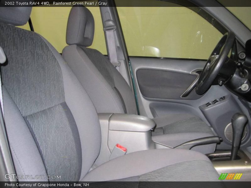Rainforest Green Pearl / Gray 2002 Toyota RAV4 4WD