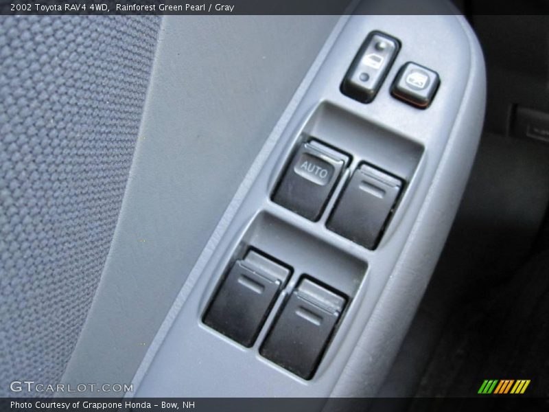 Rainforest Green Pearl / Gray 2002 Toyota RAV4 4WD