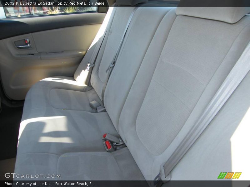 Spicy Red Metallic / Beige 2009 Kia Spectra EX Sedan