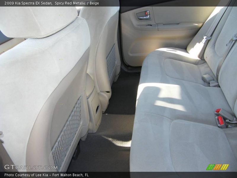 Spicy Red Metallic / Beige 2009 Kia Spectra EX Sedan