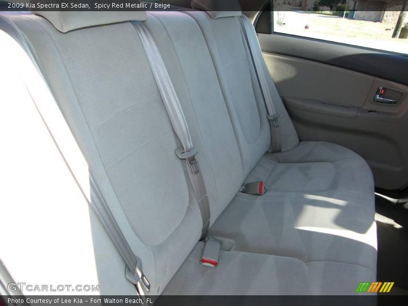 Spicy Red Metallic / Beige 2009 Kia Spectra EX Sedan