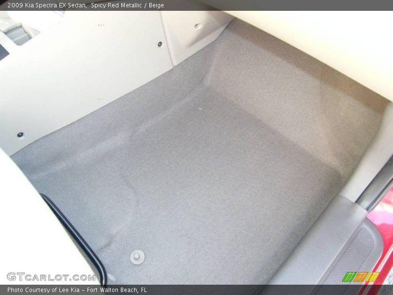 Spicy Red Metallic / Beige 2009 Kia Spectra EX Sedan