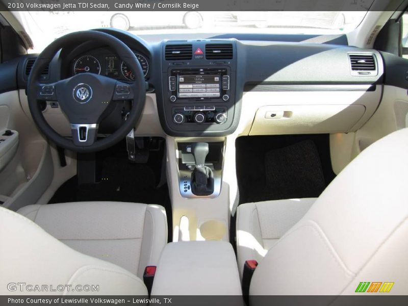 Candy White / Cornsilk Beige 2010 Volkswagen Jetta TDI Sedan