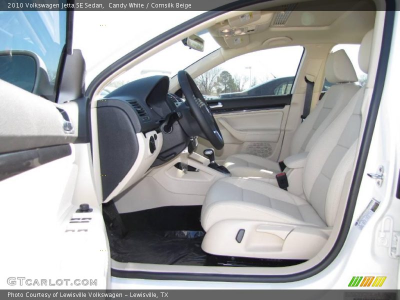 Candy White / Cornsilk Beige 2010 Volkswagen Jetta SE Sedan