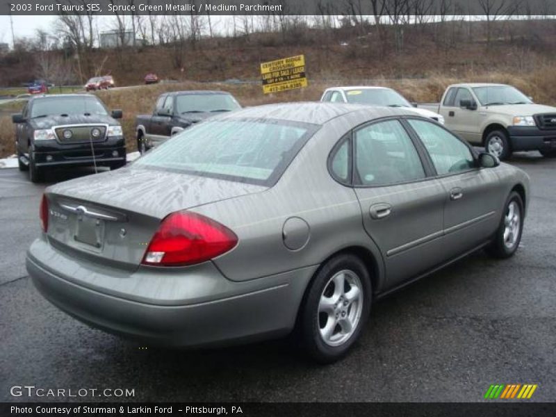 Spruce Green Metallic / Medium Parchment 2003 Ford Taurus SES