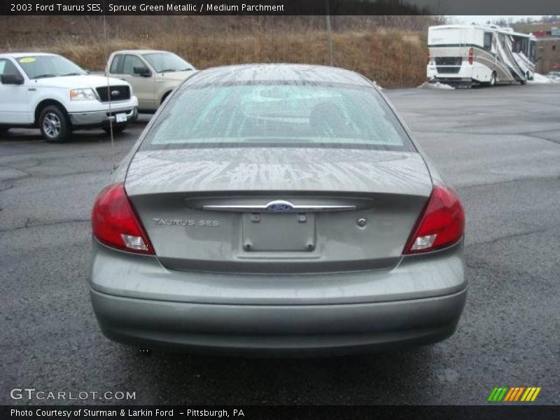 Spruce Green Metallic / Medium Parchment 2003 Ford Taurus SES