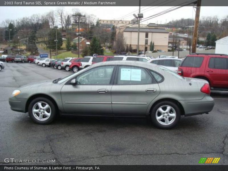 Spruce Green Metallic / Medium Parchment 2003 Ford Taurus SES