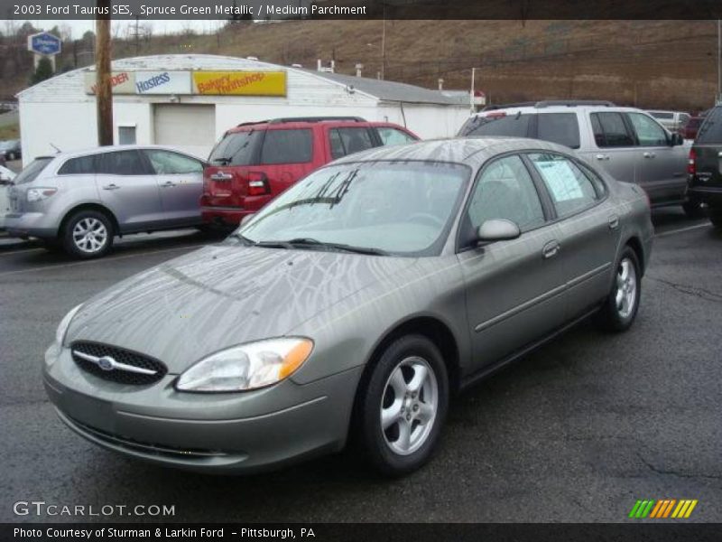Spruce Green Metallic / Medium Parchment 2003 Ford Taurus SES