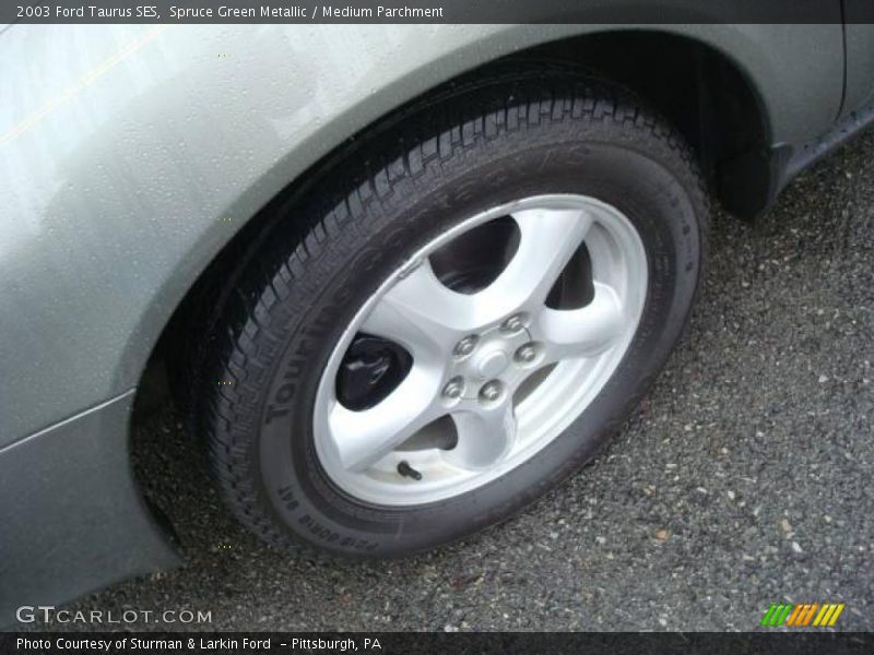 Spruce Green Metallic / Medium Parchment 2003 Ford Taurus SES
